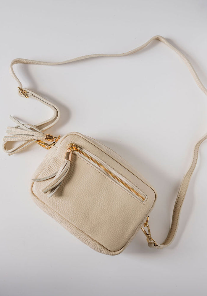 Pia Leather Bag | Ecru