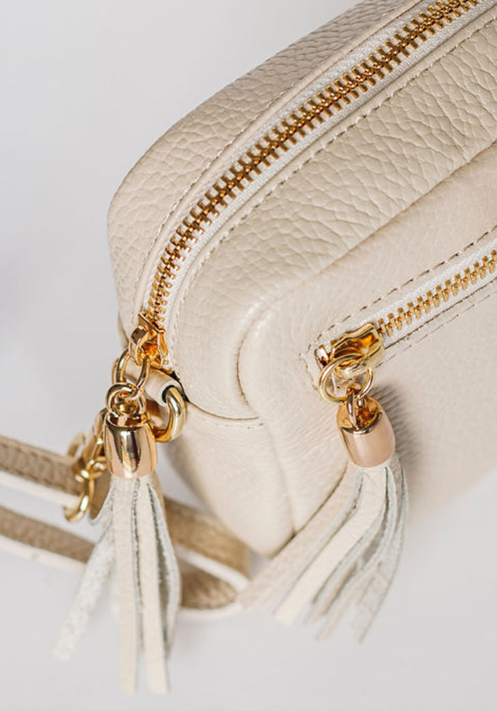 Pia Leather Bag | Ecru