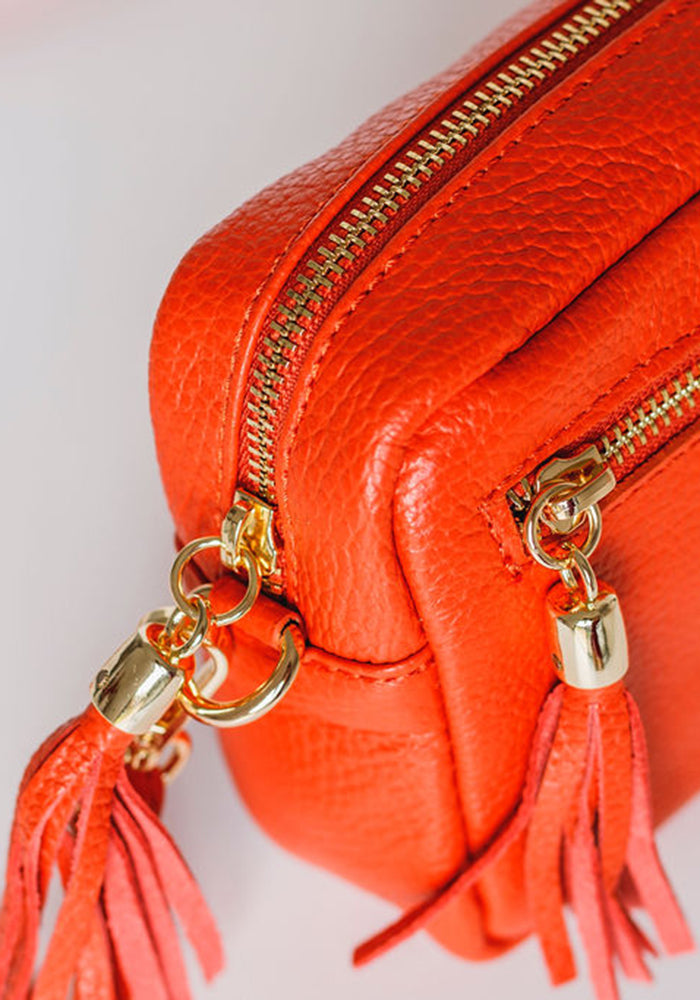 Pia Leather Bag | Orange