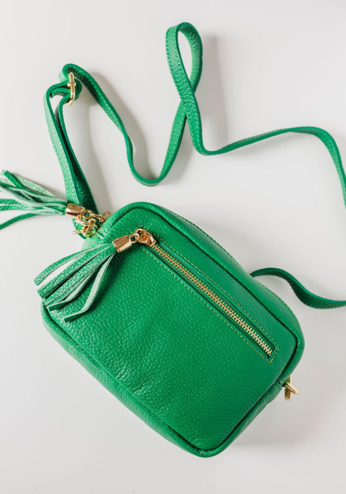 Pia Leather Bag | Green