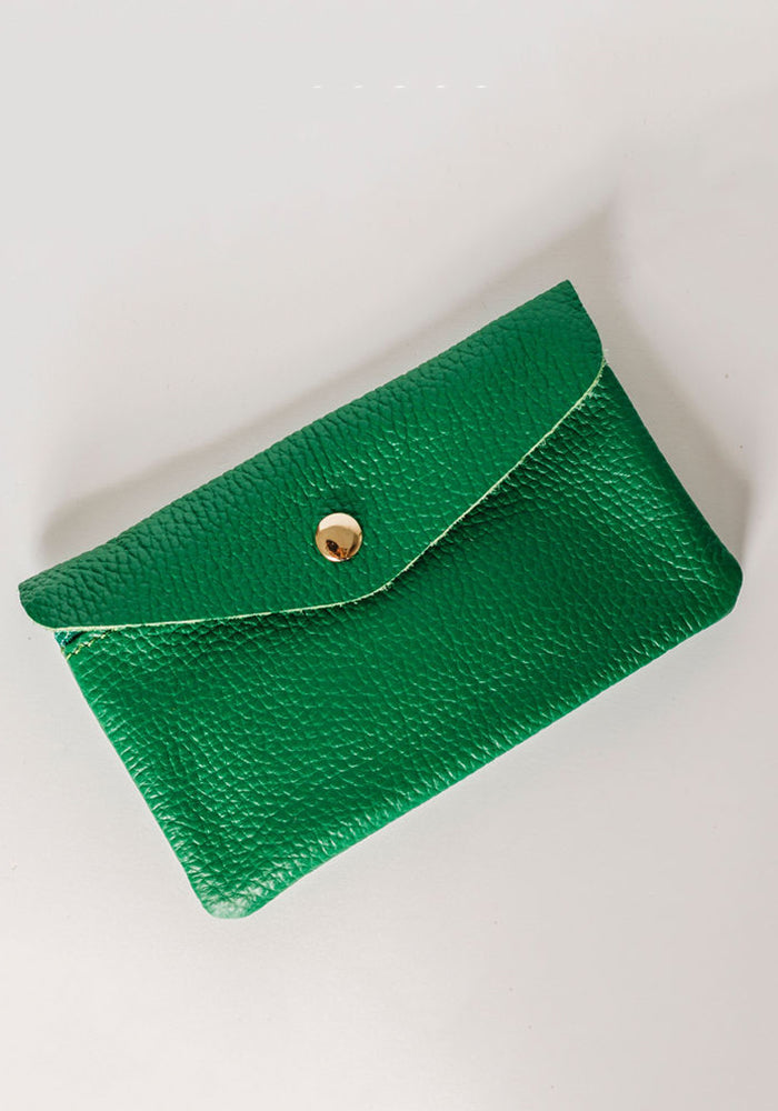 Medium Summer Leather Wallet | Green