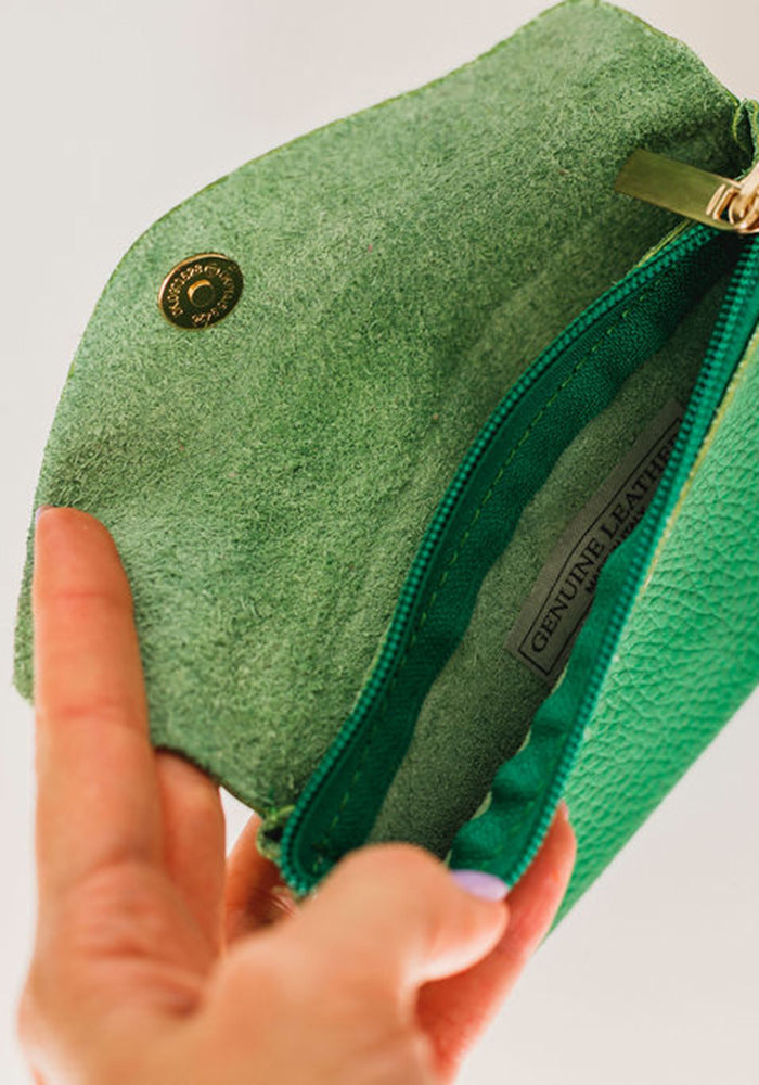 Medium Summer Leather Wallet | Green