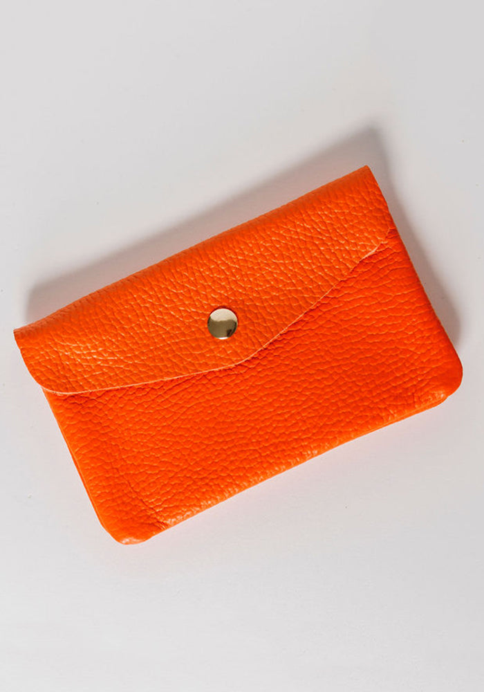 Medium Summer Leather Wallet | Orange