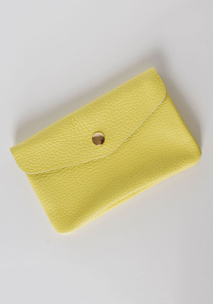 Medium Summer Leather Wallet | Yellow