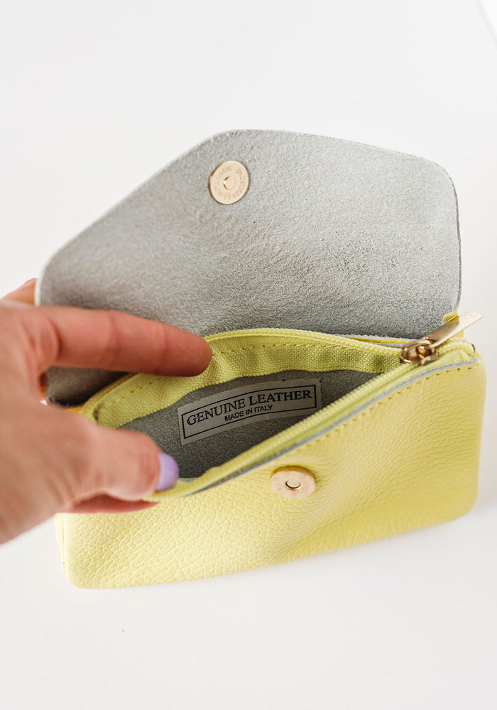 Medium Summer Leather Wallet | Yellow