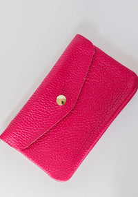Medium Summer Leather Wallet | Fuchsia