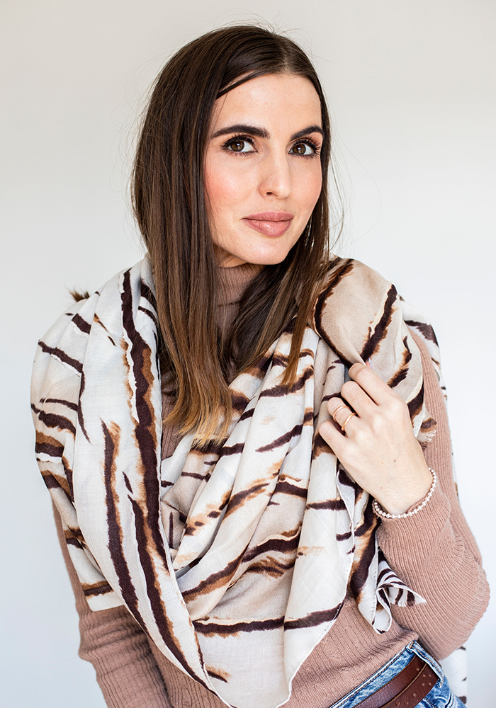 Zebra Scarf |Foil