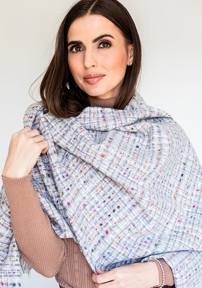 Boucle Scarf | Grey