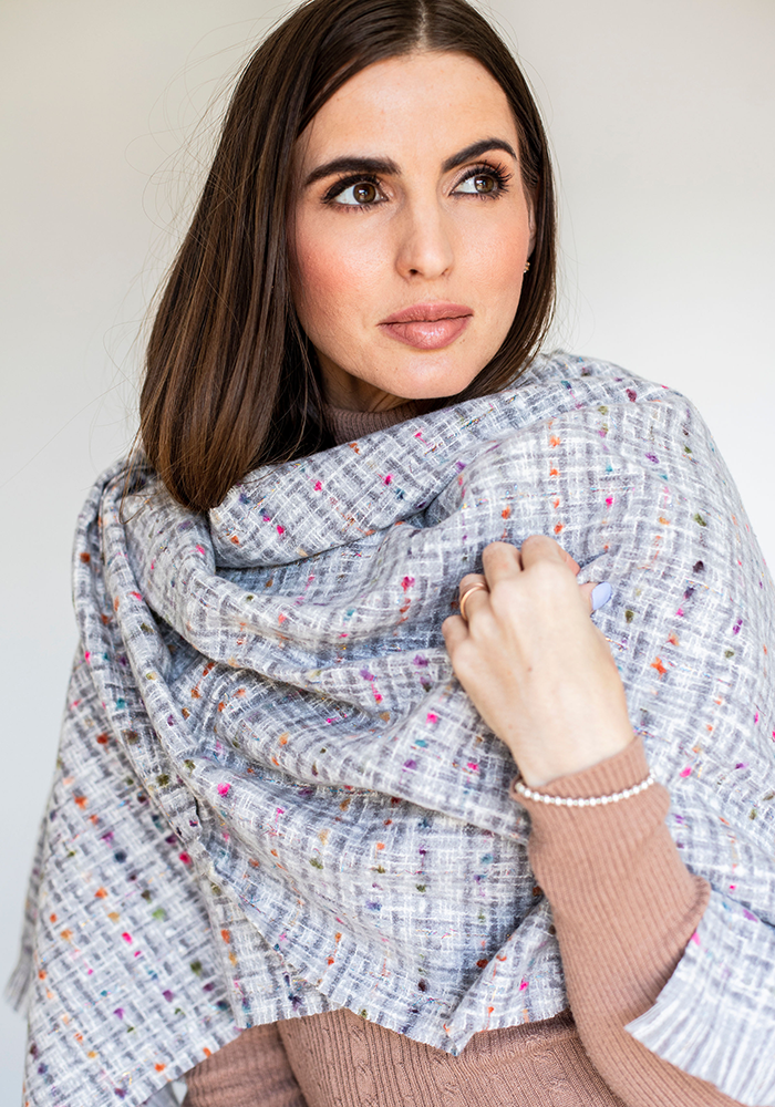 Boucle Scarf | Grey