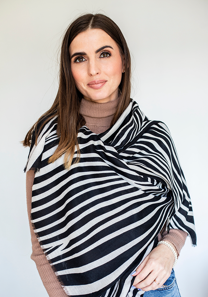Zebra Scarf | Brown
