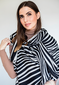 Zebra Scarf | Brown