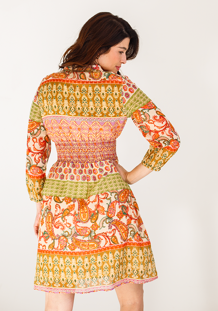 Smocked Waist Dress | Paisley Autumn