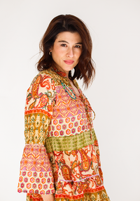 Baby Doll Blouse | Autumn Paisley