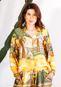 Marrakesh Button Shirt | Yellow
