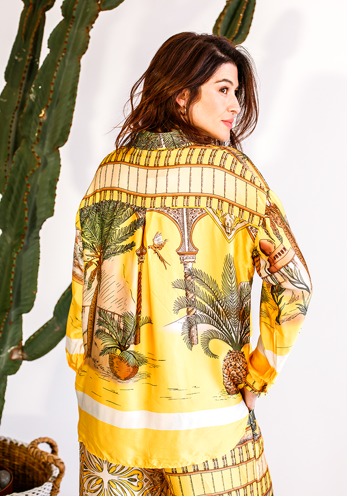 Marrakesh Button Shirt | Yellow