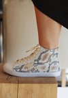 Blake Beige Snake Sneaker