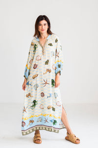 Coastal Charms Maxi Kaftan