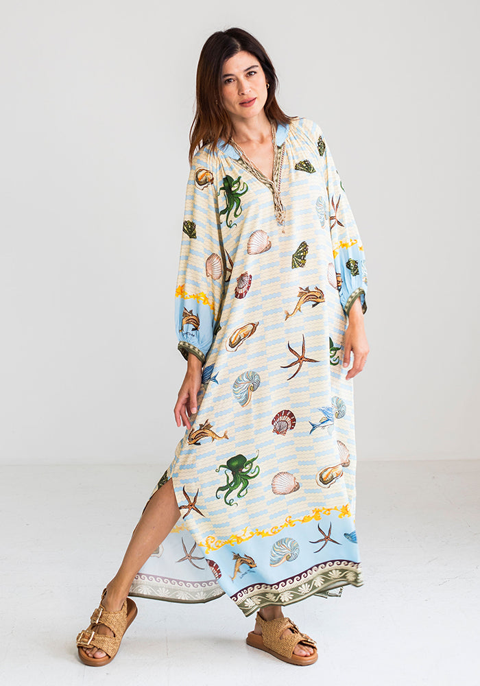 Coastal Charms Maxi Kaftan