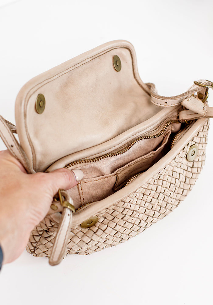 Mini Woven Sling | Cream