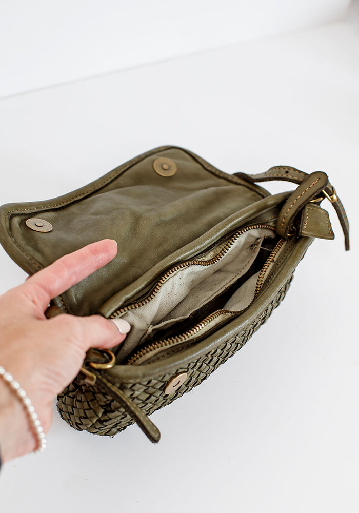 Mini Woven Sling | Olive