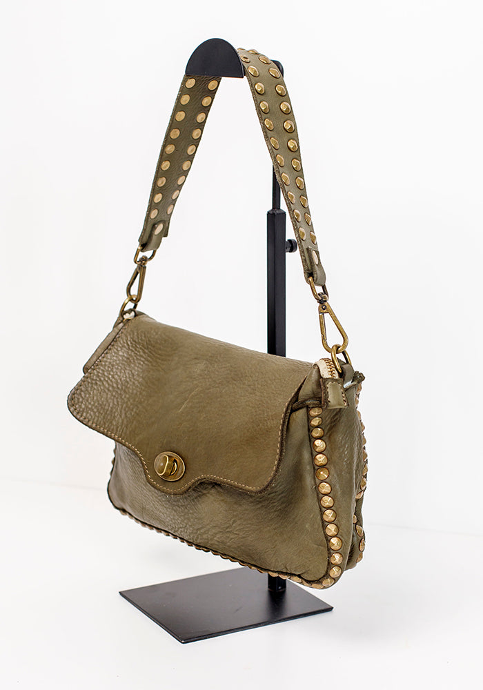Studded Clasp Sling | Olive