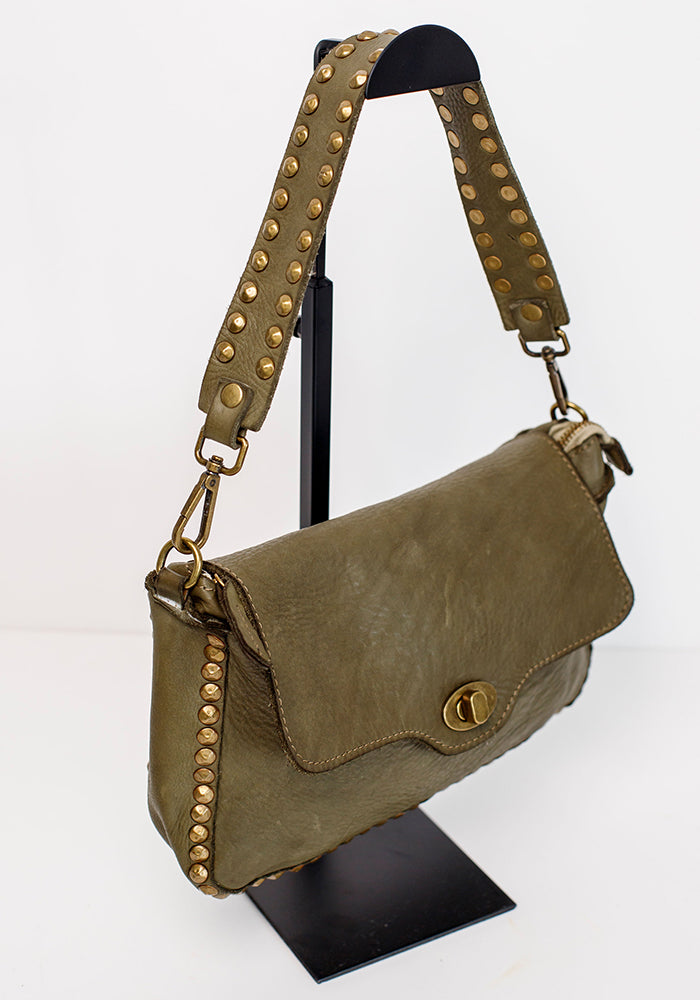 Studded Clasp Sling | Olive
