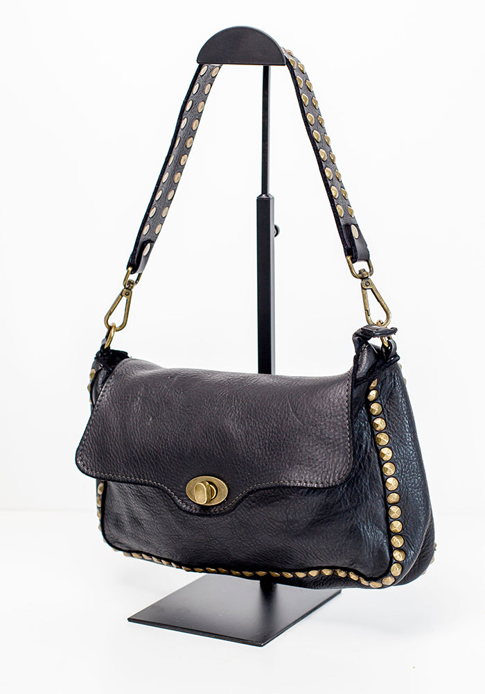 Studded Clasp Sling | Black