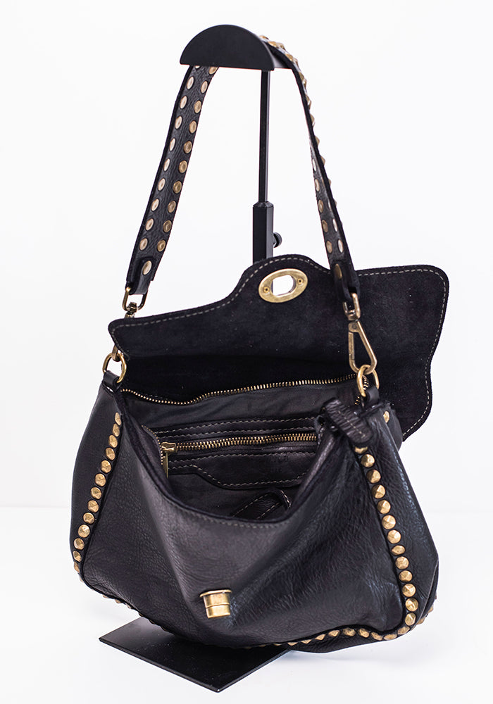 Studded Clasp Sling | Black