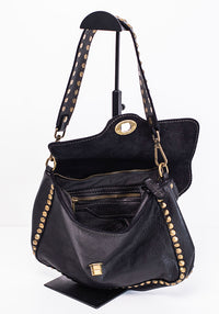 Studded Clasp Sling | Black