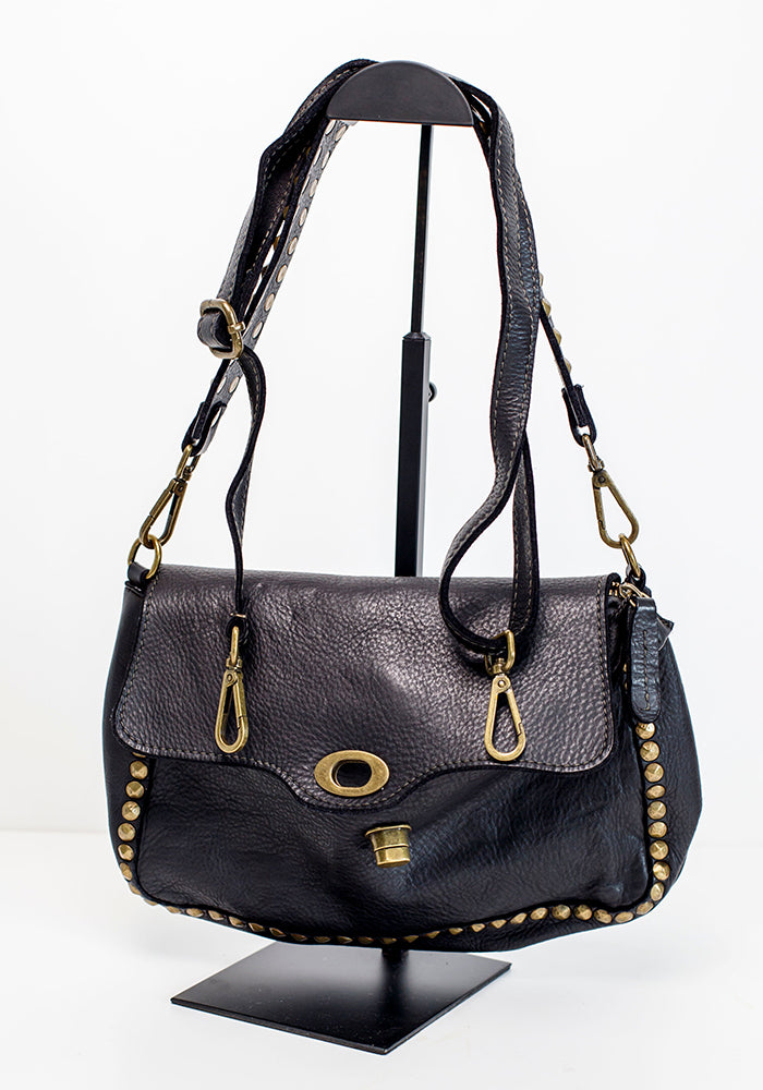 Studded Clasp Sling | Black