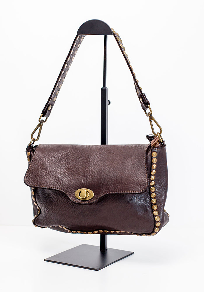 Studded Clasp Sling | Brown