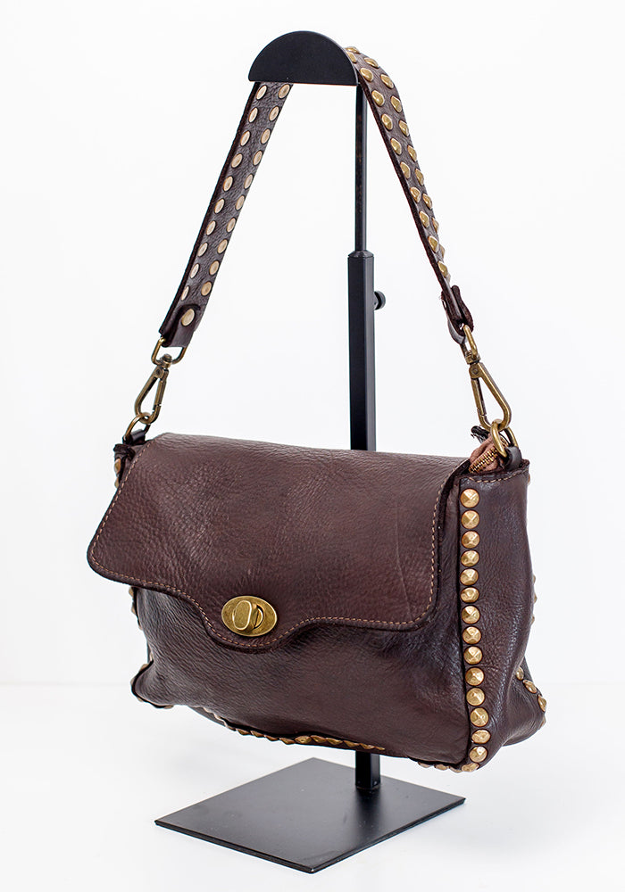 Studded Clasp Sling | Brown