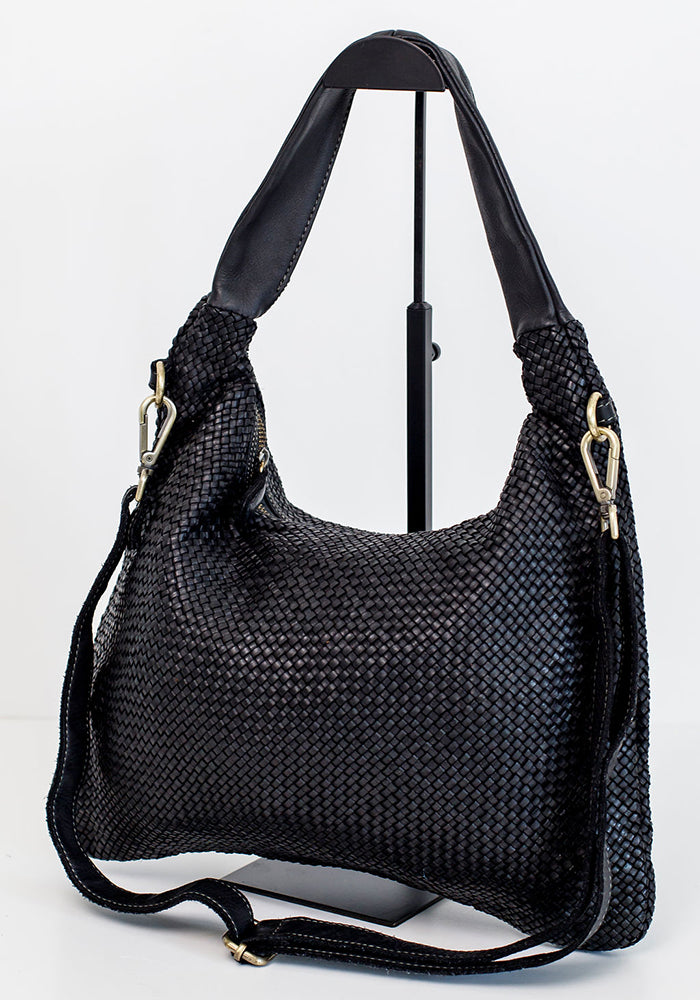 Biddy Medium Woven Sling | Black