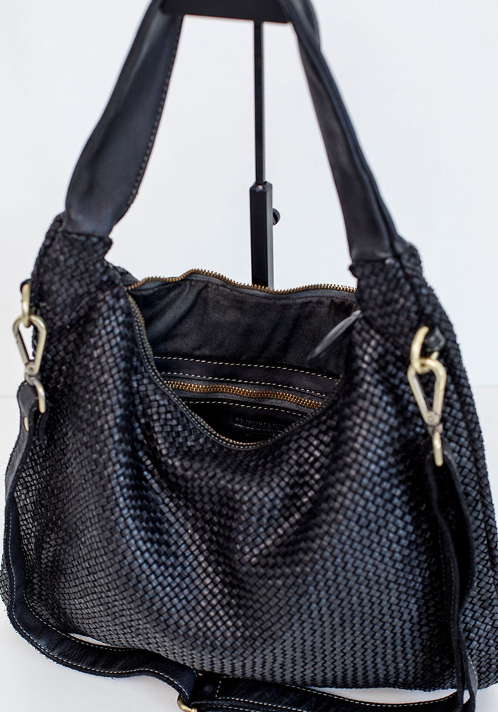 Biddy Medium Woven Sling | Black