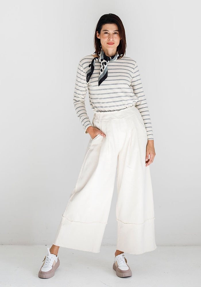 Lee Basic Striped Long T | Grey