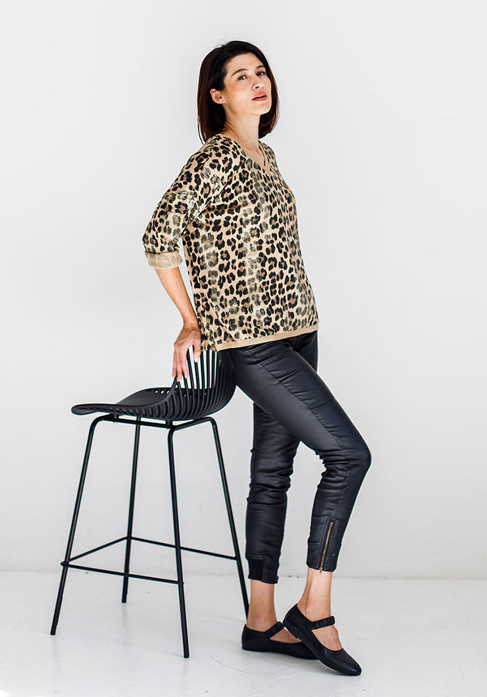 Shimmer Animal Knit | Gold