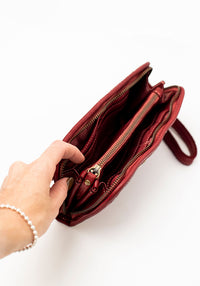 Scarlet Studded Purse | Merlot