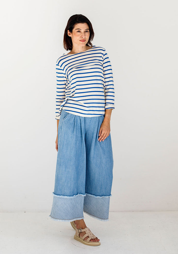 Lee Basic Striped Long T | Blue