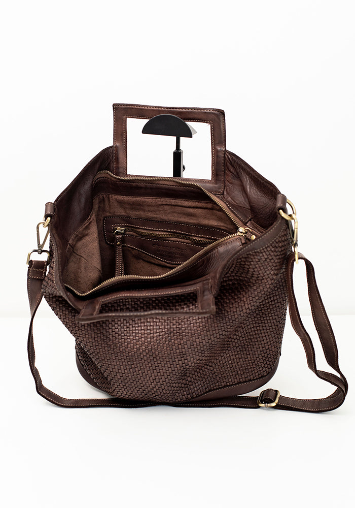 Woven Sling Square Handle | Brown