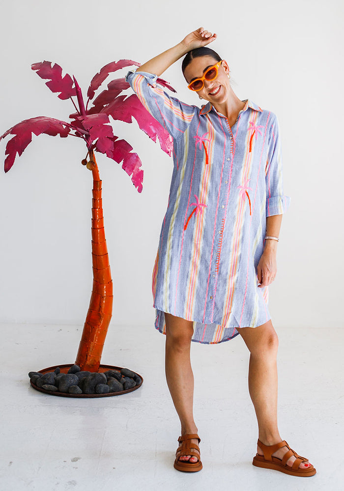 Striped Rivera Shirt Dress