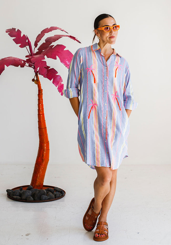 Striped Rivera Shirt Dress