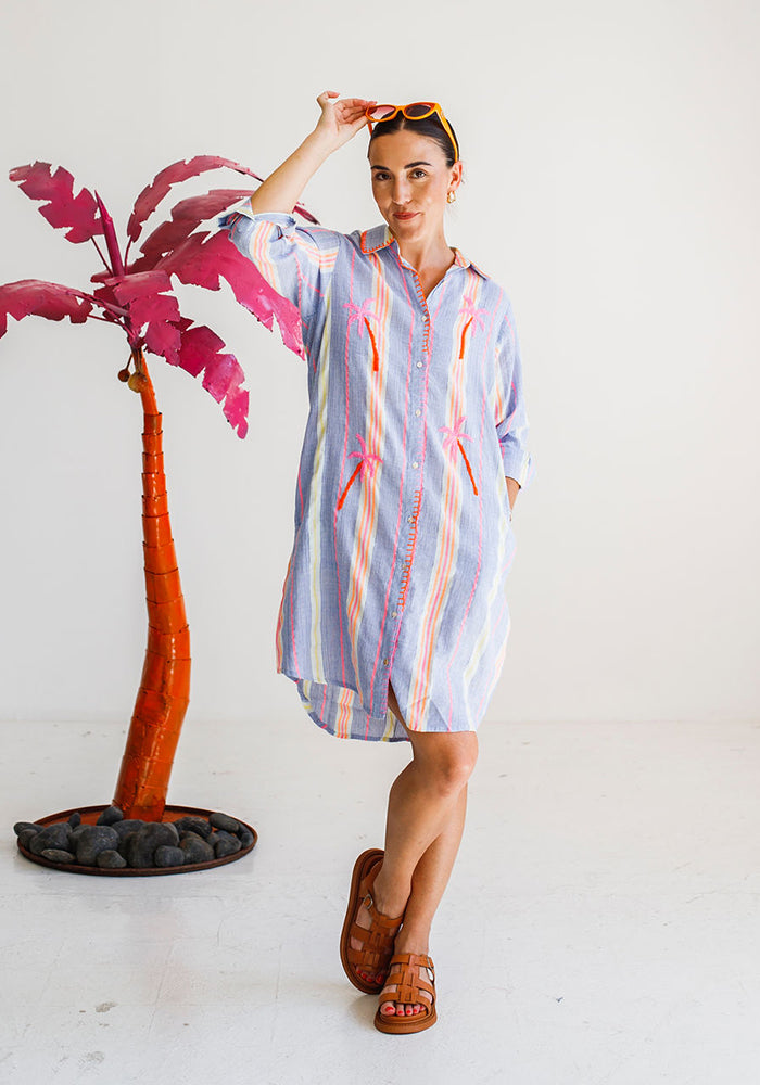 Striped Rivera Shirt Dress