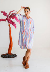 Striped Rivera Shirt Dress