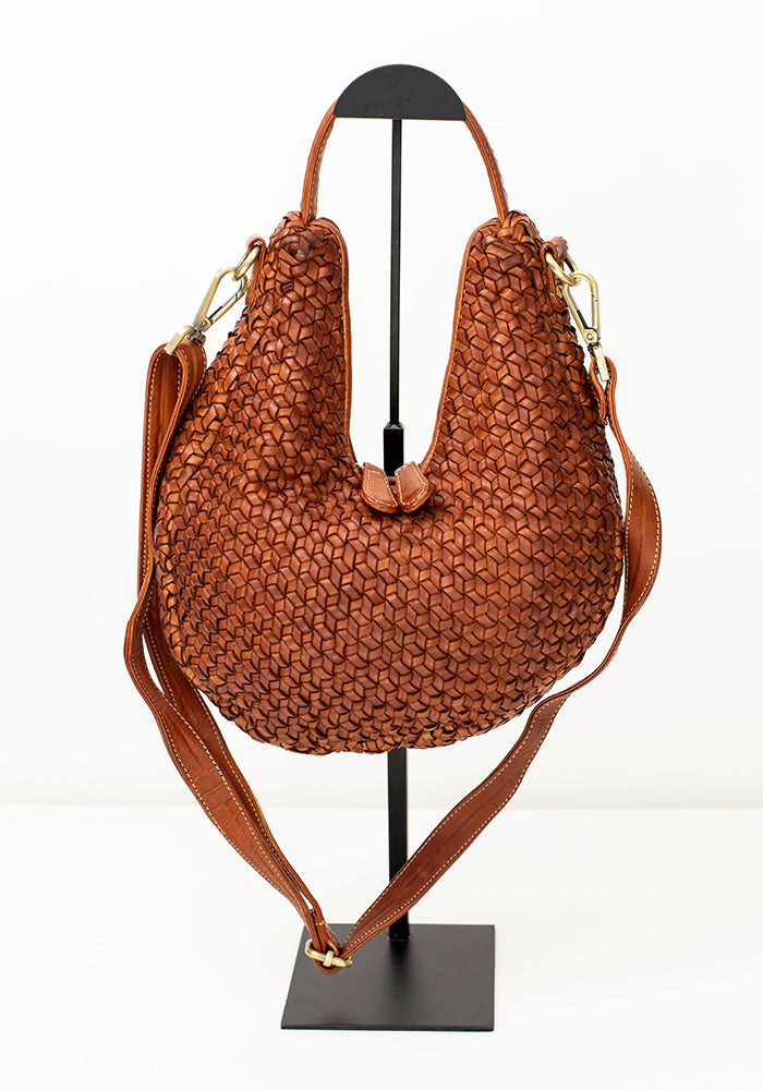 Savannah Woven Bag | Cognac