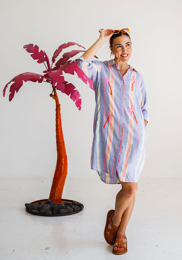 Striped Rivera Shirt Dress