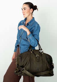 Buckle Overnight Bag | Taupe