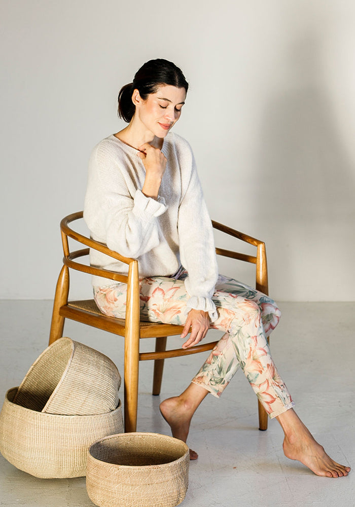 Floral Reversible Jeans