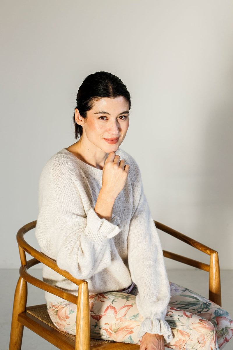 Bell Sleeve Knit | Ivory