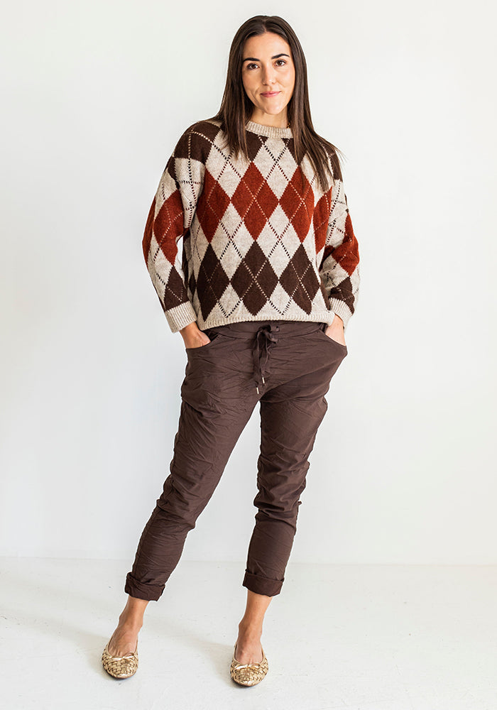 Argyle Knits | Rust