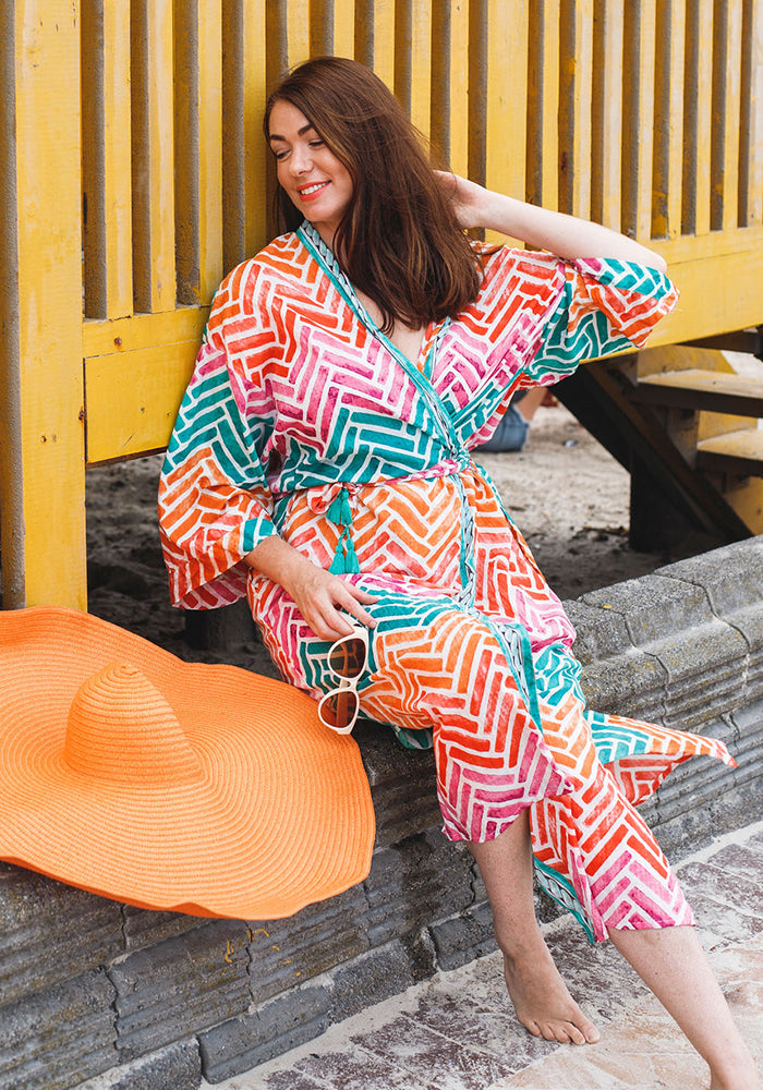 Turkish Riviera Maxi Kimono